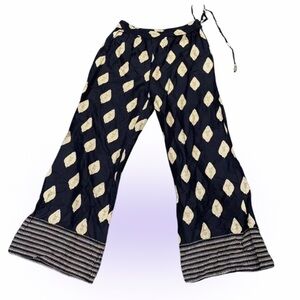 SRISHTI Luxury print palazzo  fit flare casual pants Sz M